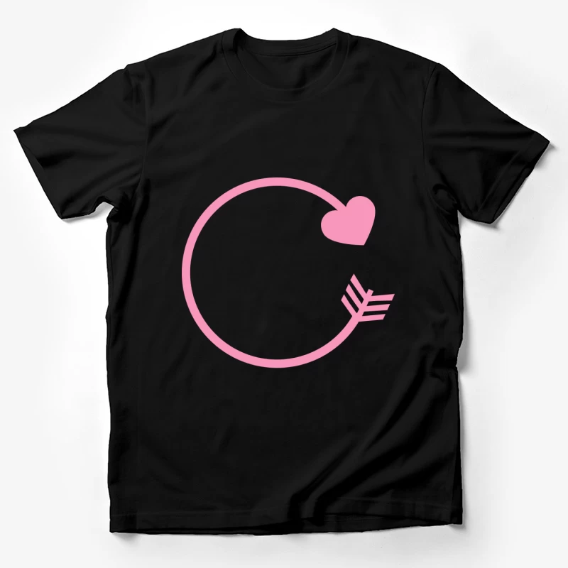 Flèche circulaire et cœur Homme T-Shirt