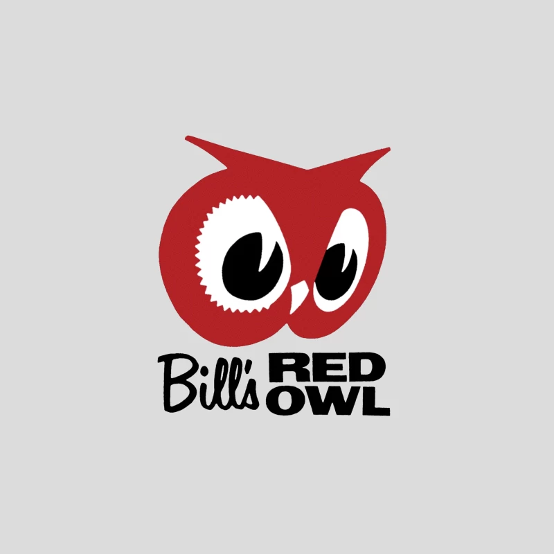 Bill's Red Owl Vintage Restaurant Logo Baseball Cap