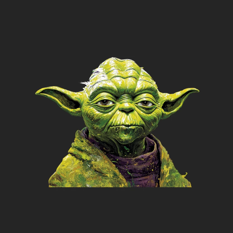Iconic Green Alien Jedi Master from Star Wars Male Pullover Sweatshirt