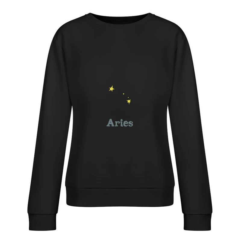 Aries-Sternbild-Design Damen Pullover Sweatshirt