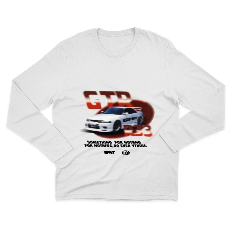Nissan GTR R33 Design Herren Langarm T-Shirt