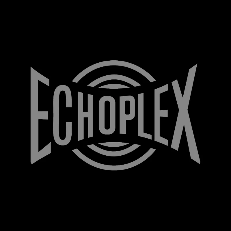 Echoplex Vintage Audio Brand Logo Design Throw Pillow