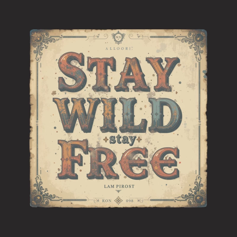 Vintage Inspirational Typography Design Mouse Pad