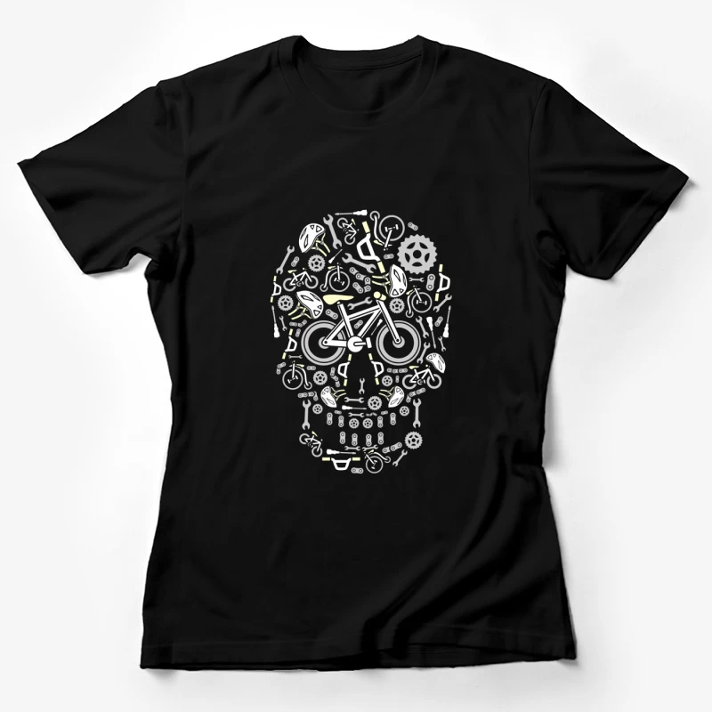Motif de vélo composé de pièces Femme T-Shirt
