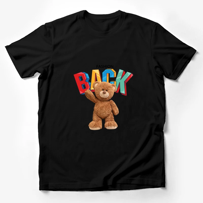 Teddybär mit bunter Schrift Herren T-Shirt