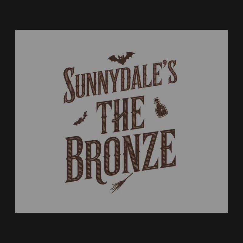 Sunnydale's The Bronze: Vintage-Style Supernatural Typography Mouse Pad