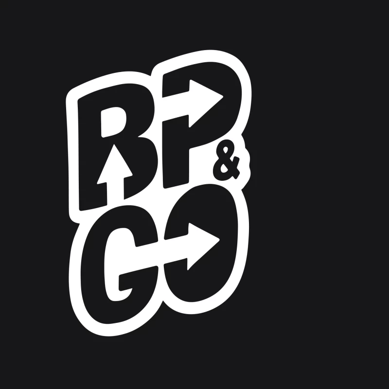 BP und GO Logo Design Damen Pullover Hoodie