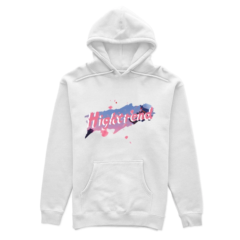 Moderner Schriftzug mit Farbspritzern Damen Pullover Hoodie