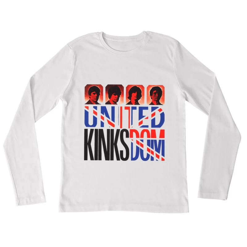 The Kinks United Kingdom Pop Art Album Cover Design Female Long Sleeve T-Shirt