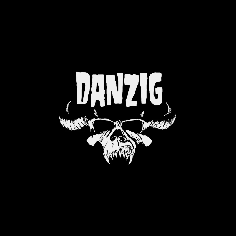 Danzig Band Gothic Skull Logo Design Desk Mat