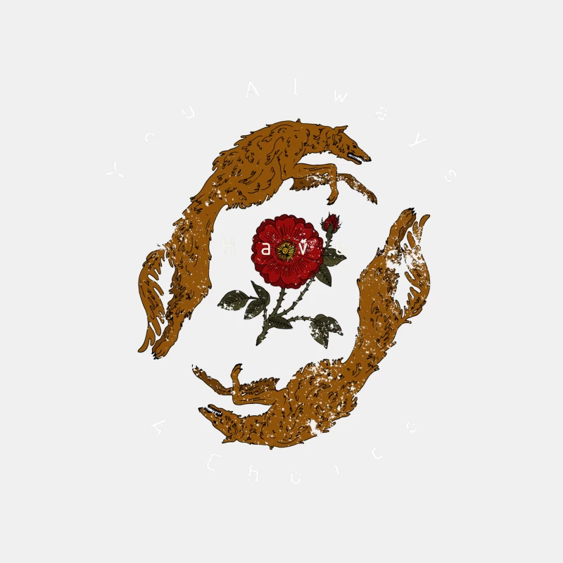 Art Symétrique avec Renards et Fleur Homme Débardeur