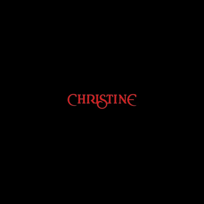 Christine (1983) Classic Horror Movie Logo in Red Typography iPhone Case