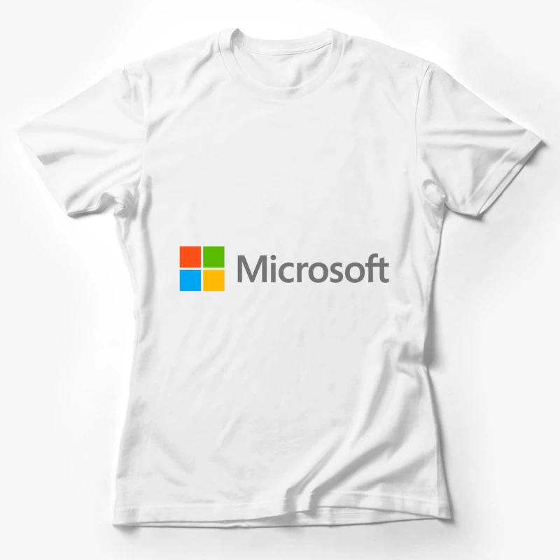 Microsoft Corporation Official Logo Design Female T-Shirt