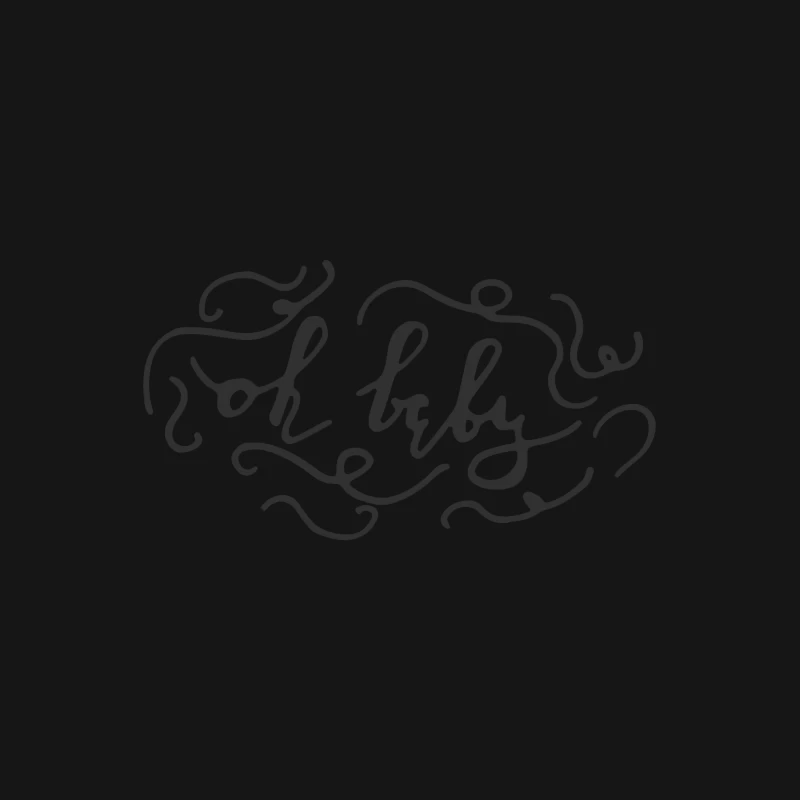 Calligraphie artistique 'Oh Baby' Femme T-Shirt