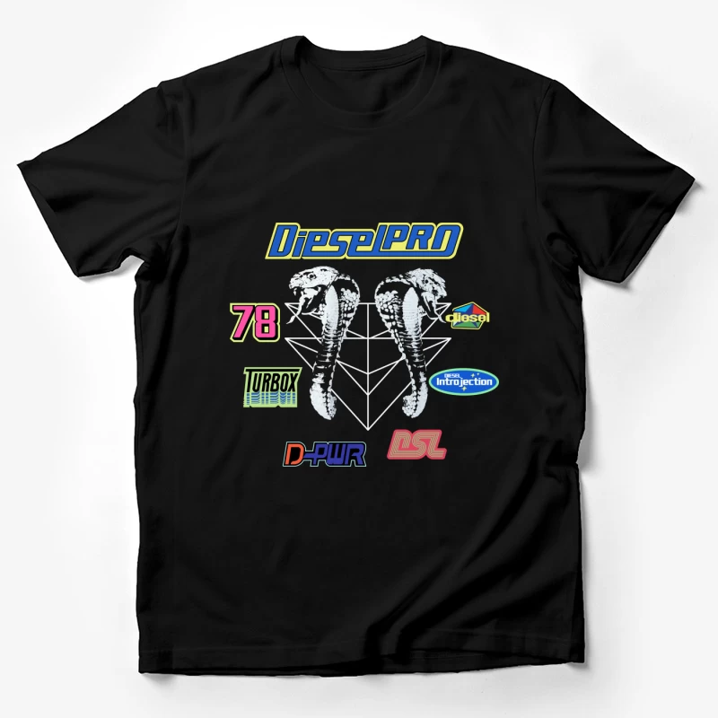 Sportliches Cobramotors Design mit Logos Herren T-Shirt