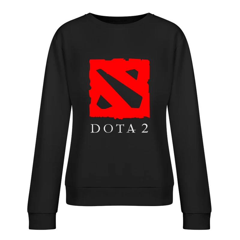 DOTA 2 Official Game Logo Female Pullover Sweatshirt