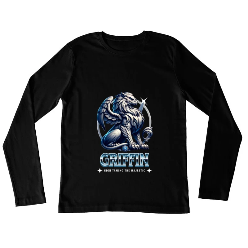 Logo de Griffon Majestueux avec Ailes Femme Manches Longues T-Shirt