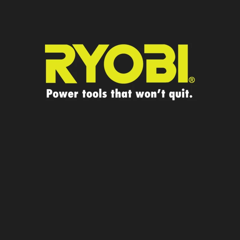 Ryobi Power Tools Corporate Logo with Slogan Male Tank Top