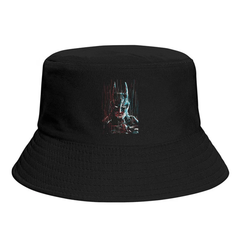 Abstract Digital Art of Batman Bucket Hat