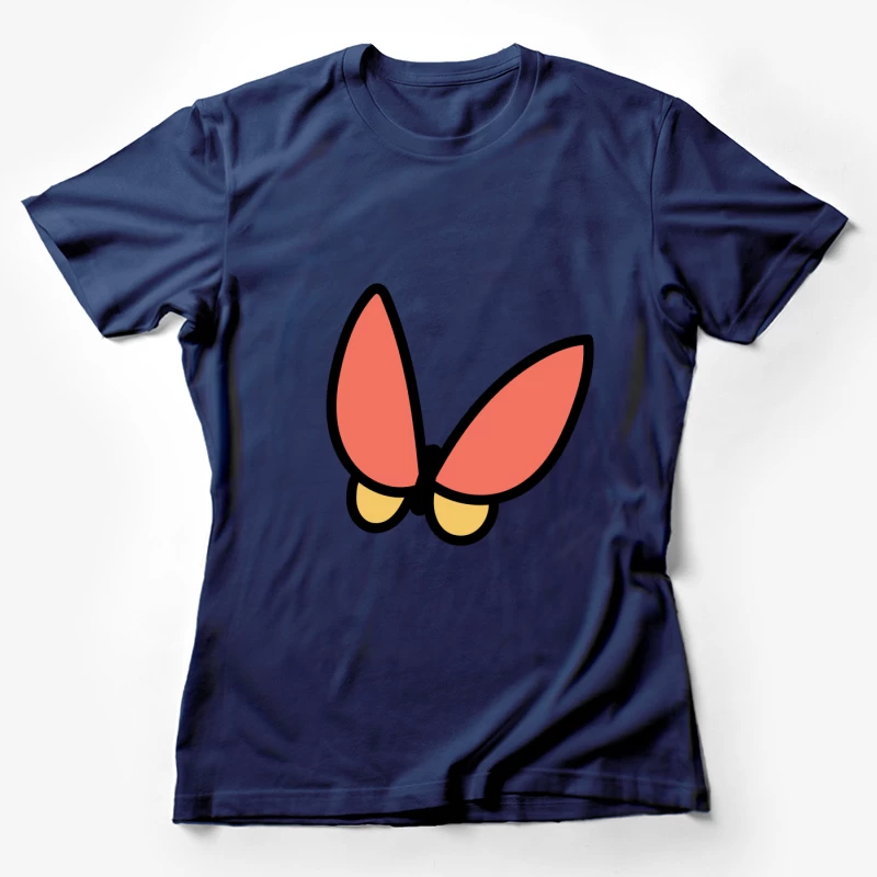 Papillon stylisé rouge Femme T-Shirt