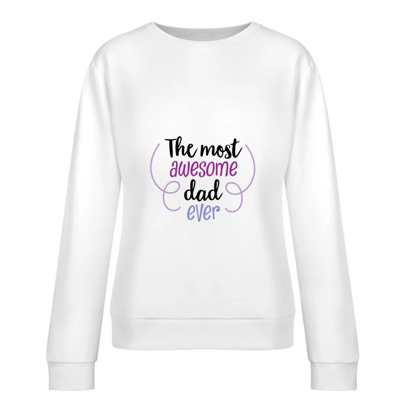 Texte accrocheur incurvé Femme Sweat-shirt à enfiler