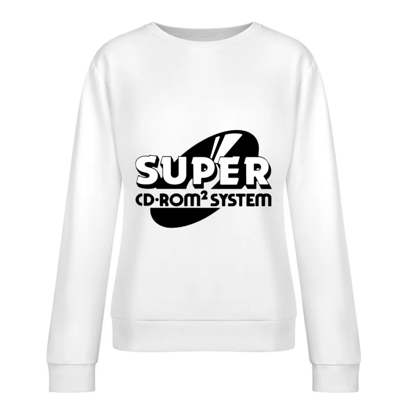 Super CD-ROM² System Logo Female Pullover Sweatshirt