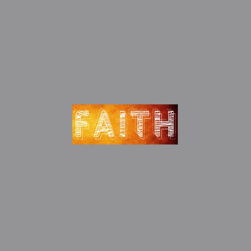 Inspirational Typography of Faith iPhone Case