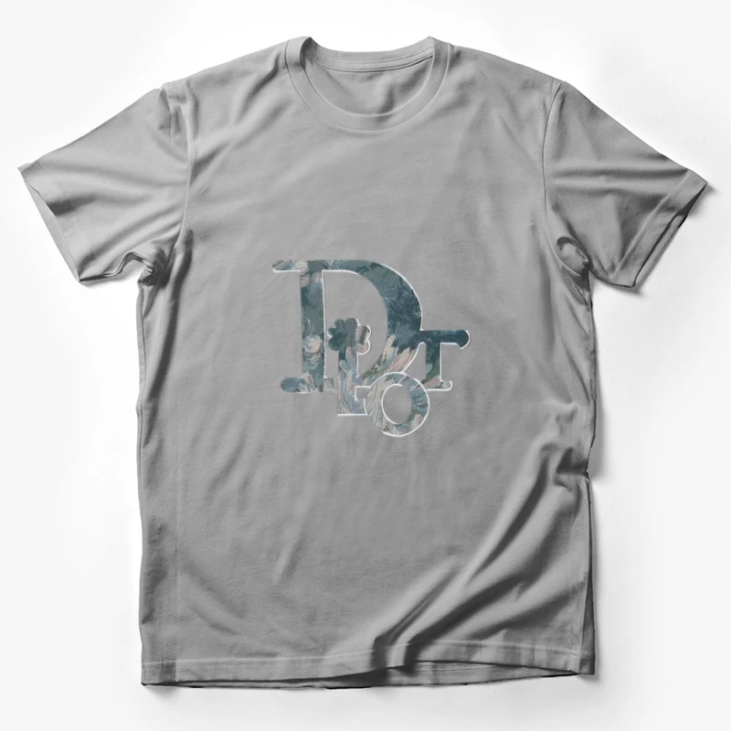 Florales Buchstaben-Logo Design Herren T-Shirt