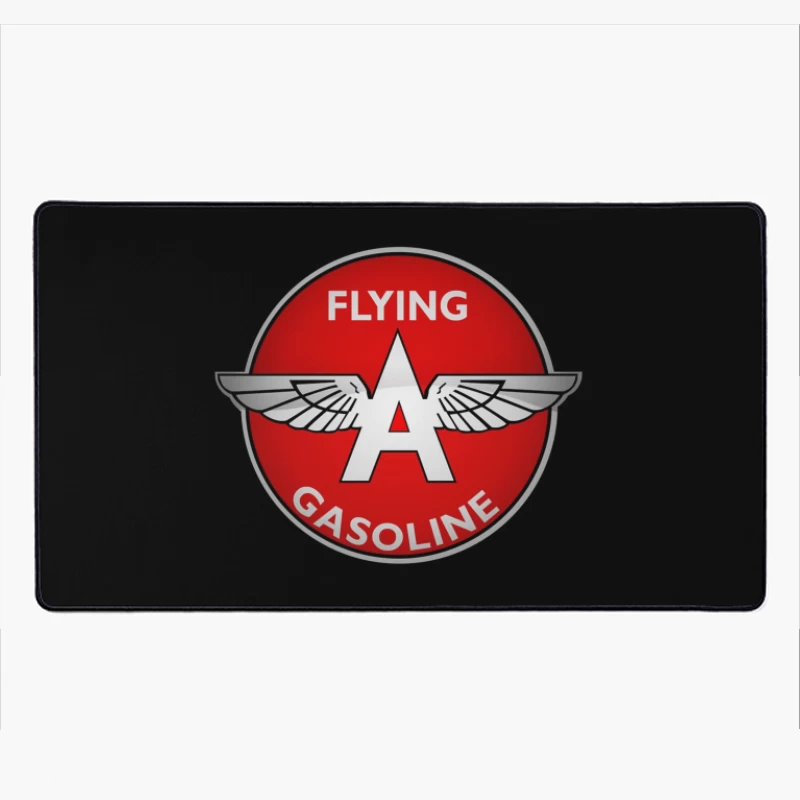 Vintage Flying A Gasoline Aviation Logo Desk Mat