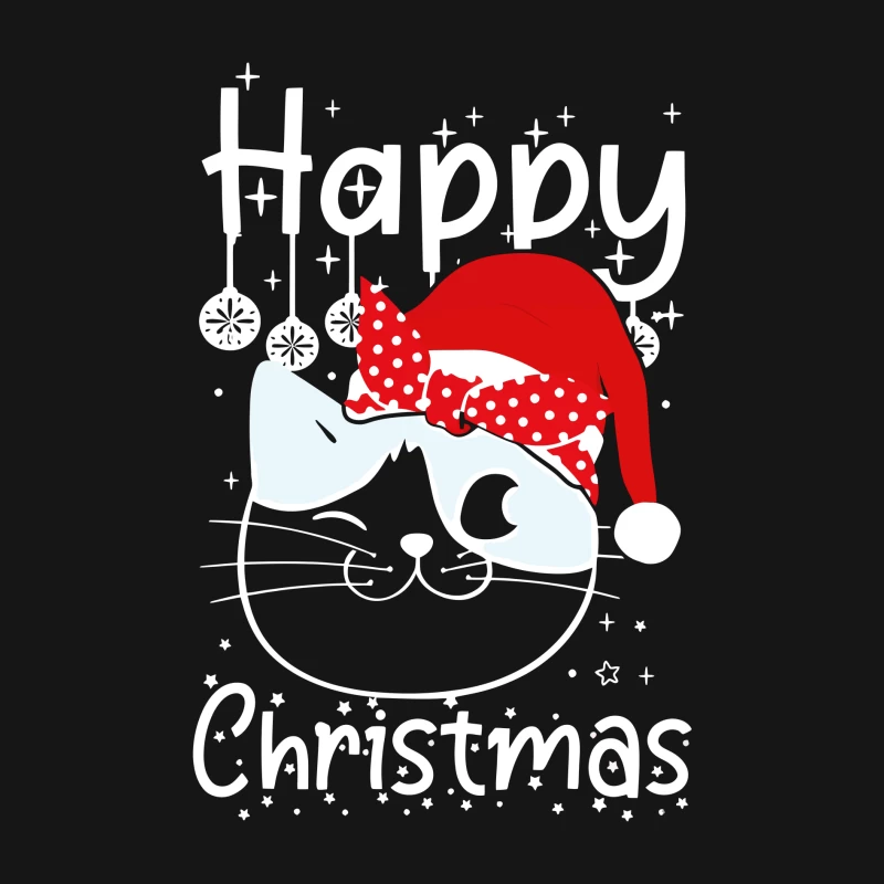 The Festive Feline Cheer Male Long Sleeve T-Shirt