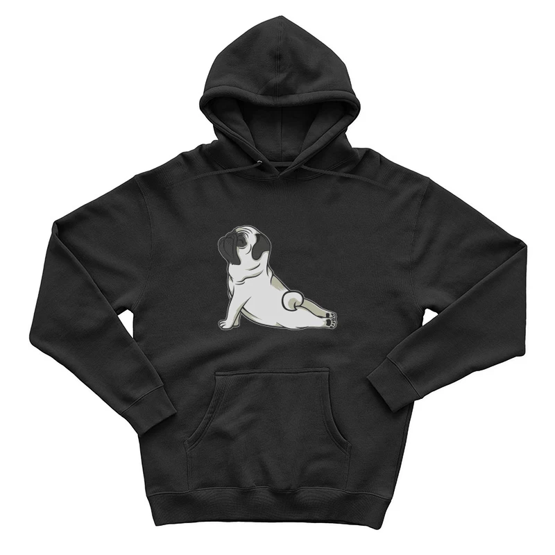 Chien mignon en posture de yoga Homme Sweat à capuche
