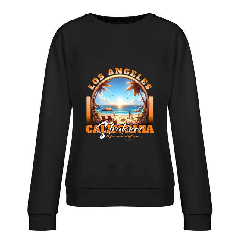 Strandsonne in Los Angeles Damen Pullover Sweatshirt