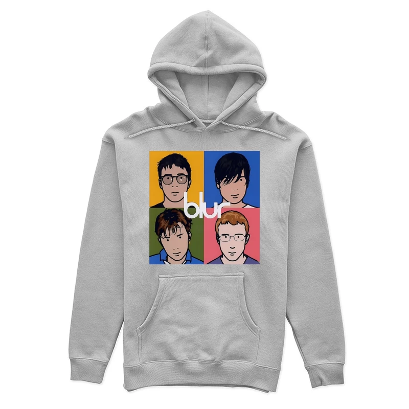 Blur Band Pop Art Style Album Cover Portrait Female Pullover Hoodie