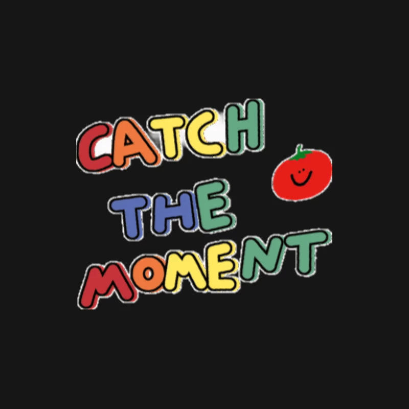 Momente festhalten mit fröhlicher Tomate Herren Langarm T-Shirt