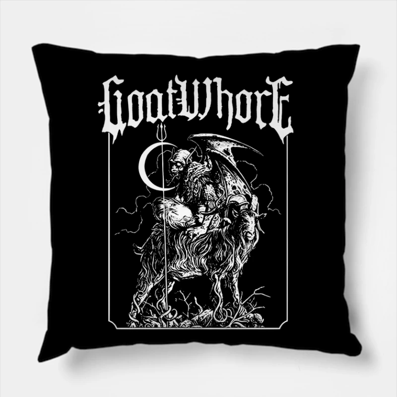 Goatwhore Ghoul Throw Pillow