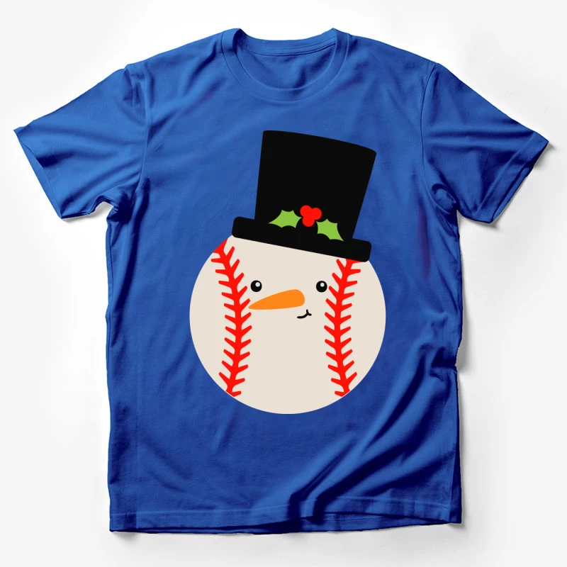 Bonhomme de neige balle de baseball Homme T-Shirt