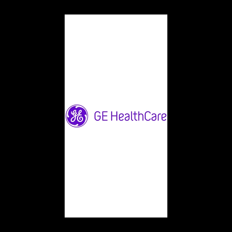 GE Healthcare Corporate Logo in Purple iPhone Case