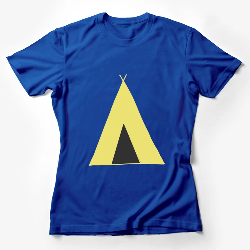 Tipi minimaliste jaune Femme T-Shirt
