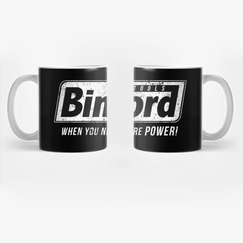 Vintage Binford Tools Logo with Power Slogan Coffee Mug