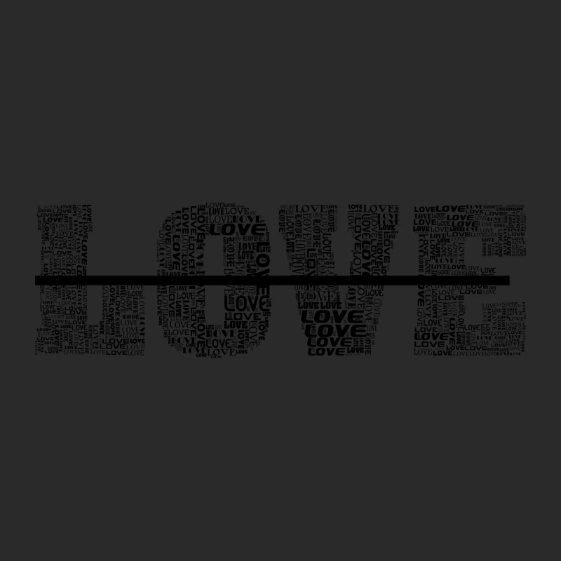 Love typography Baseball Cap