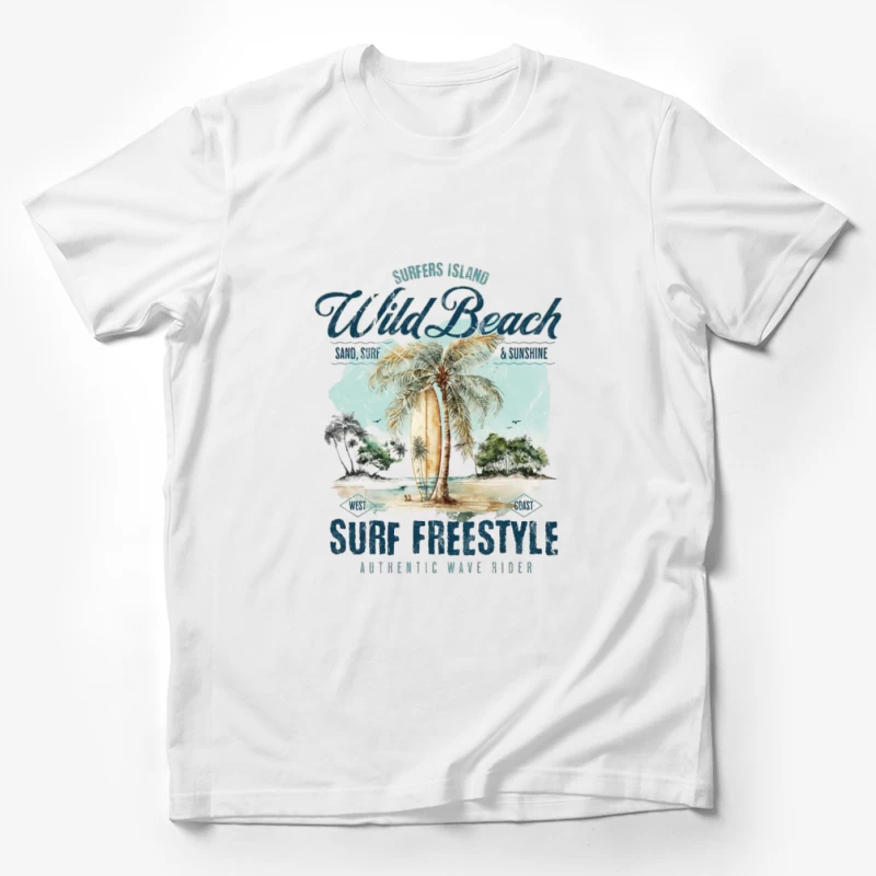 Plage Sauvage Surf Homme T-Shirt