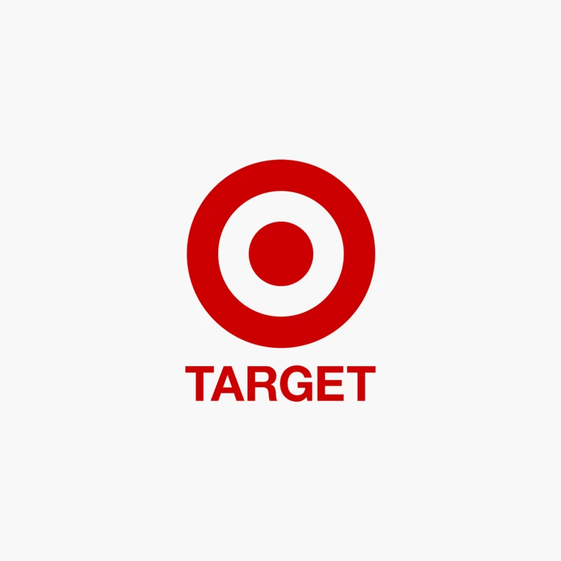 Target Corporation Retail Brand Logo with Red Bullseye Design Cotton Tote Bag