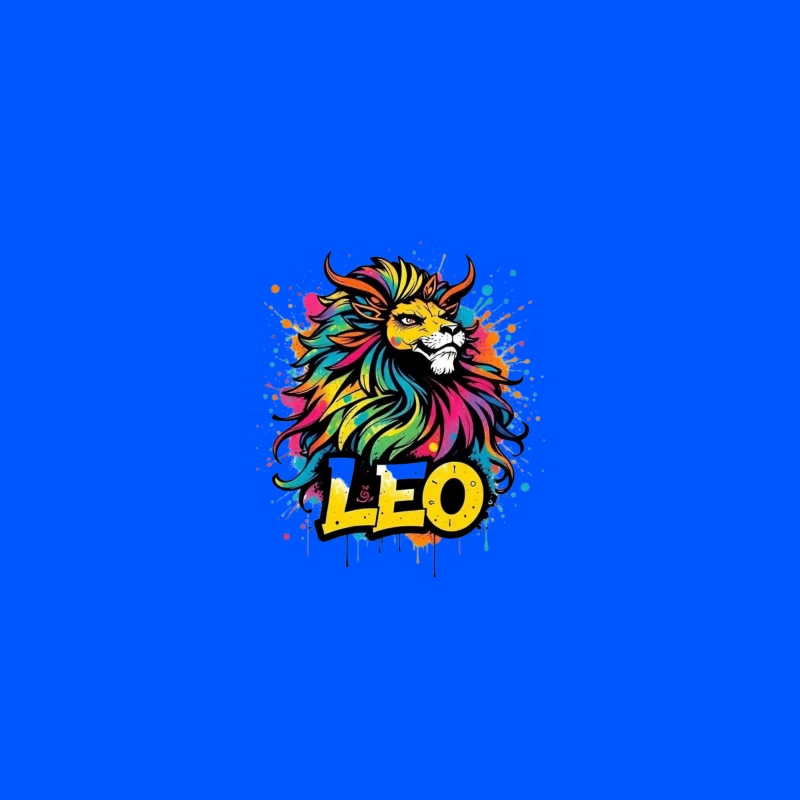 Colorful Leo Zodiac Lion Art iPhone Case