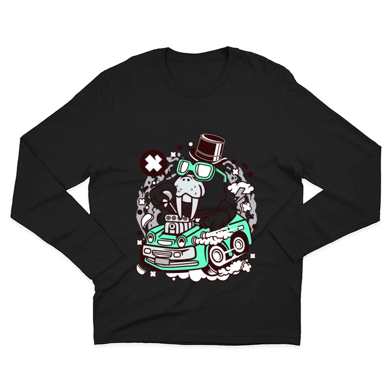 Morse chic en voiture surpuissante Homme Manches Longues T-Shirt