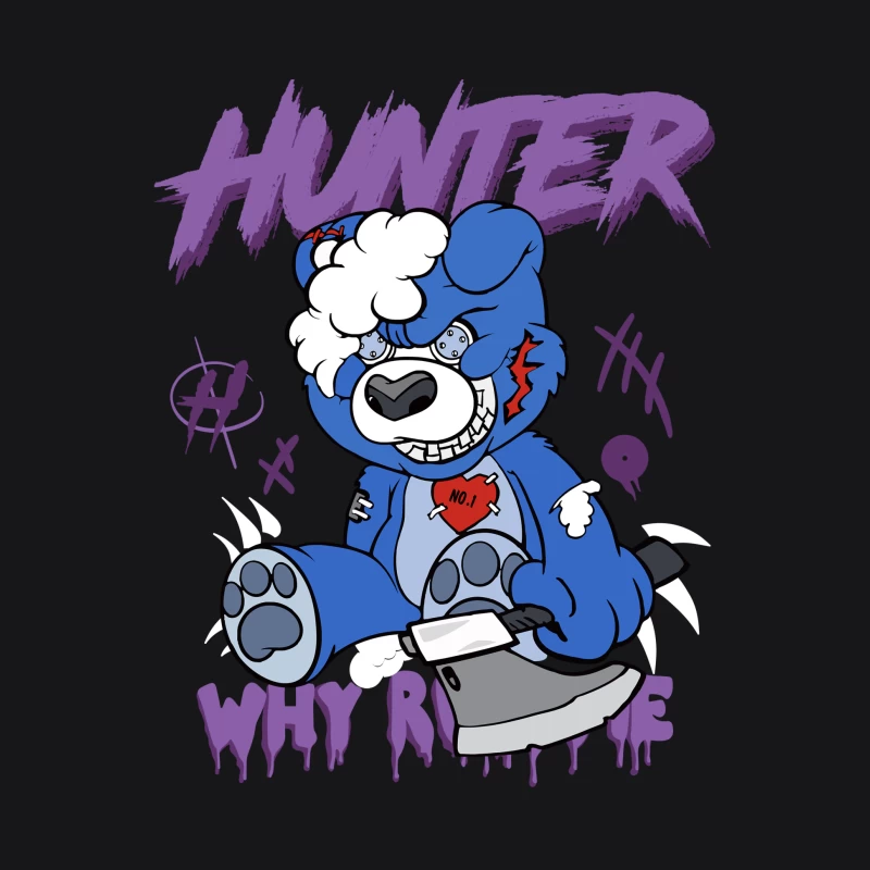 Jagd-Bär mit Axt Herren Pullover Hoodie