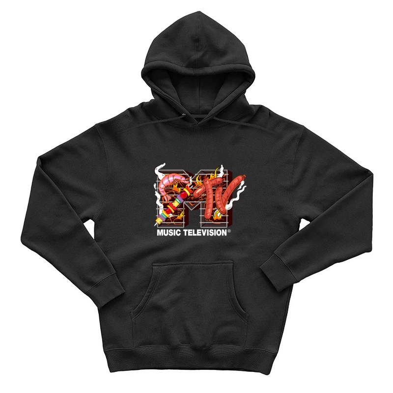 BBQ-Themen-MTV-Logo Herren Pullover Hoodie