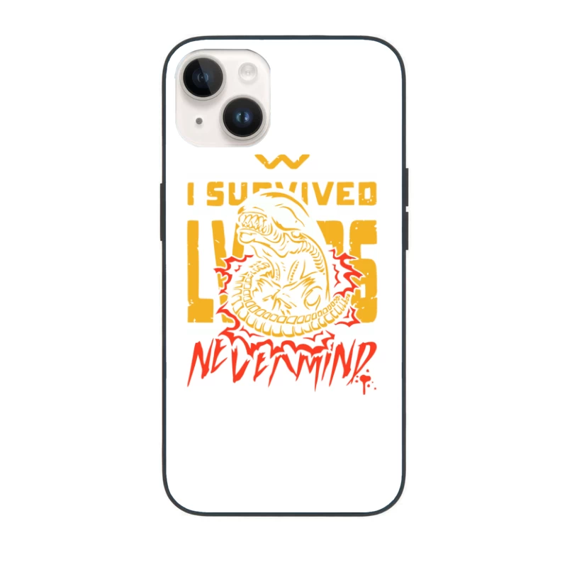 Surviving the Xenomorph: A Sci-Fi Movie Poster Design iPhone Case