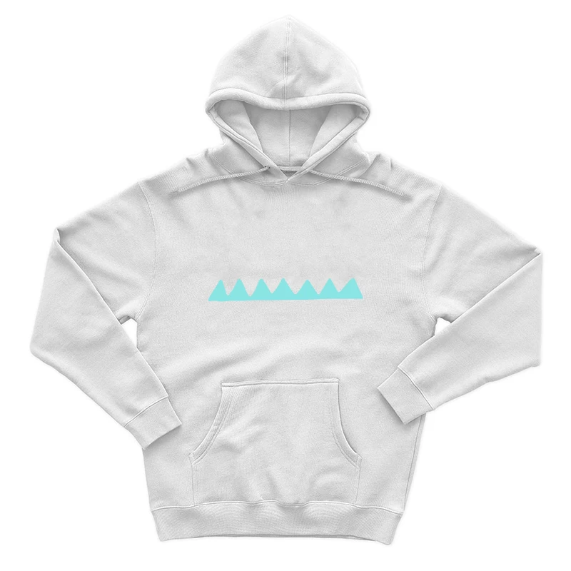Geometrisches Muster in Blau Herren Pullover Hoodie