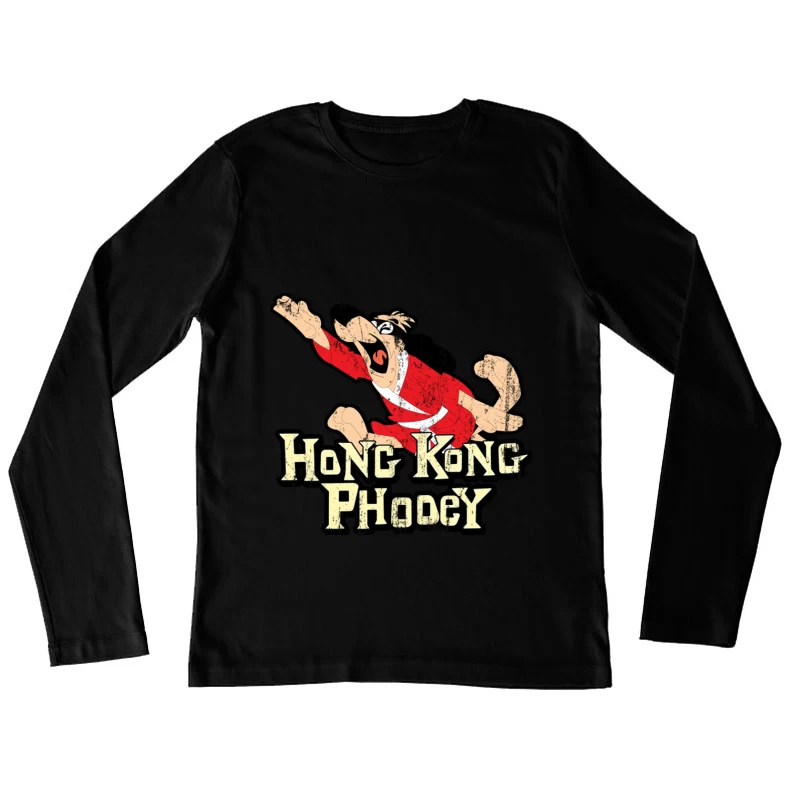 Hong Kong Phooey, distressed Female Long Sleeve T-Shirt