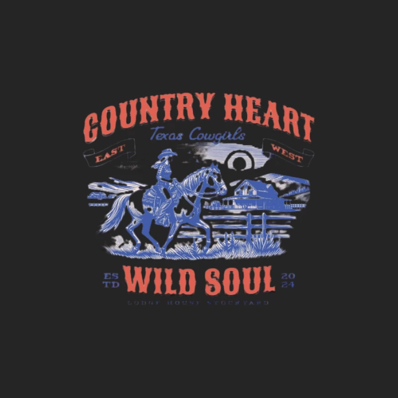 Cowboy à l'Âme Sauvage Homme Sweat-shirt à enfiler